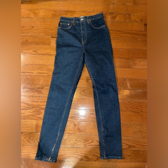New! Re/done Super High Drainpipe Denim Jeans 👖 size 28 - Picture 10 of 16
